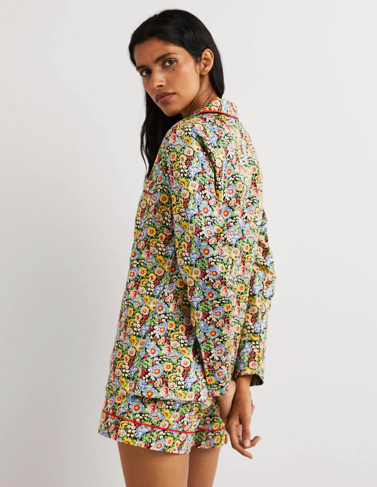 Easy Cotton Sleep Shirt-Multi, Flora Illusion