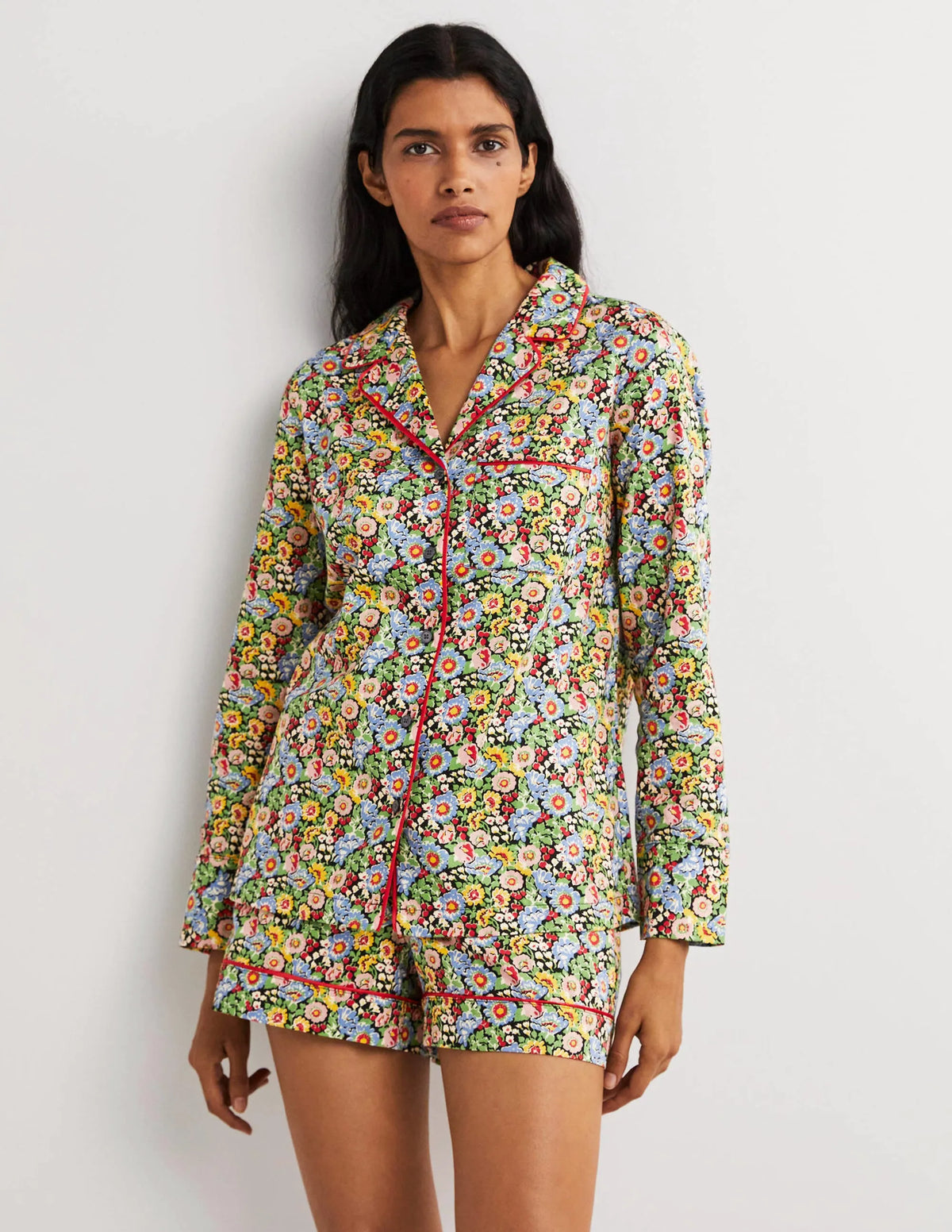 Easy Cotton Sleep Shirt-Multi, Flora Illusion