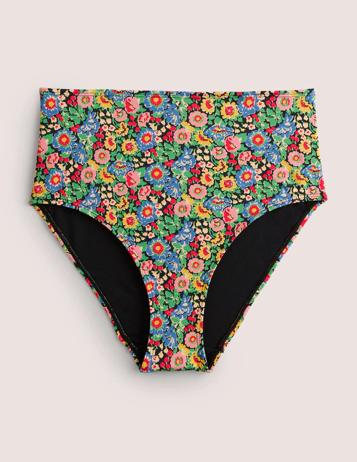 High Waisted Bikini Bottoms-Multi, Flora Illusion