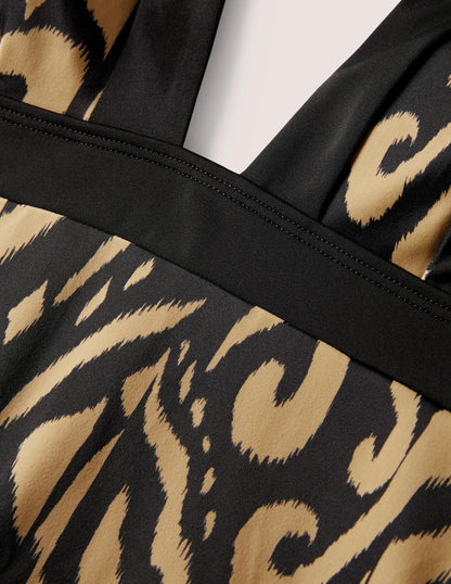 Ithaca Halter Swimsuit-Nero, Ikat