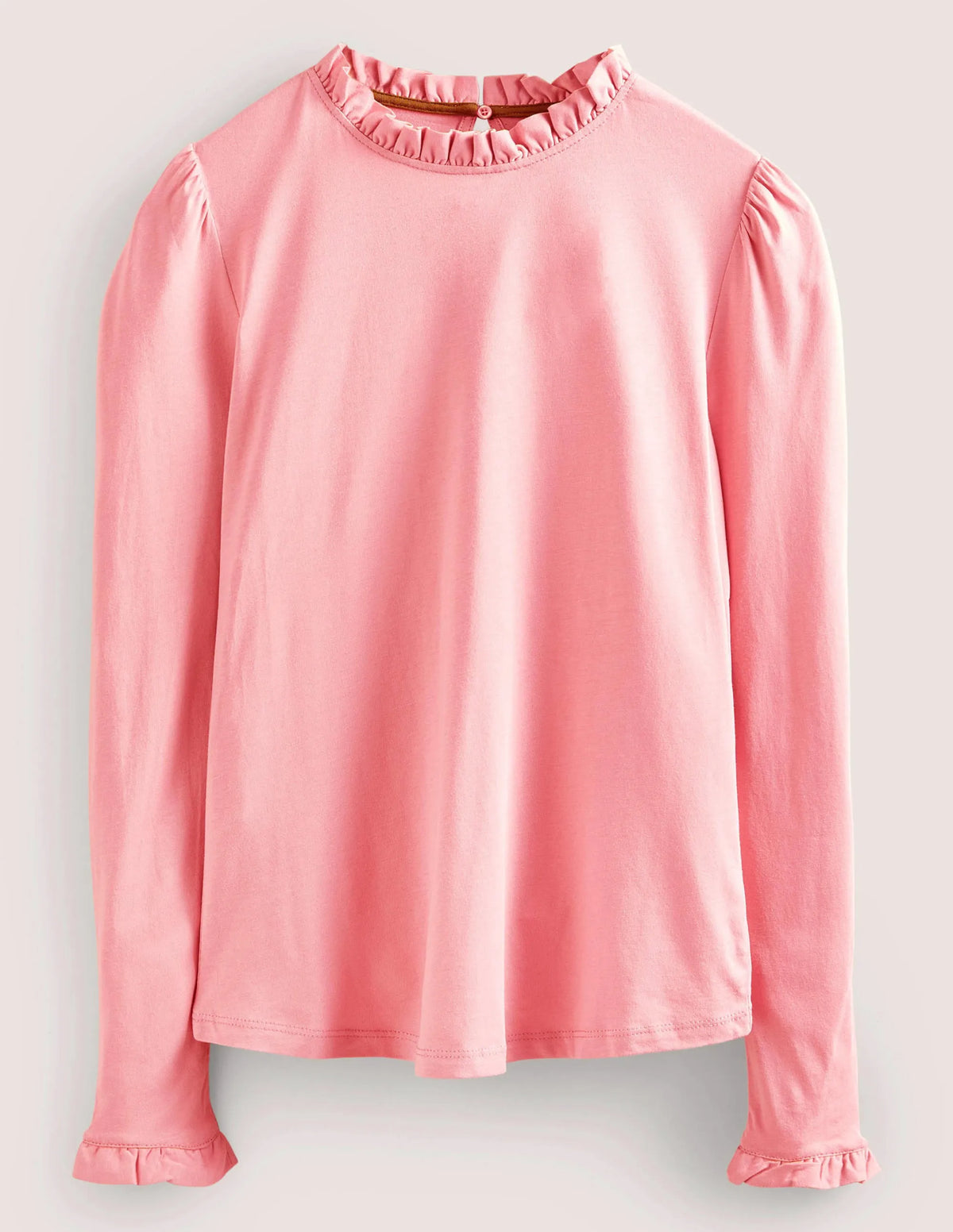 Supersoft Frill Detail Top-Wild Rose