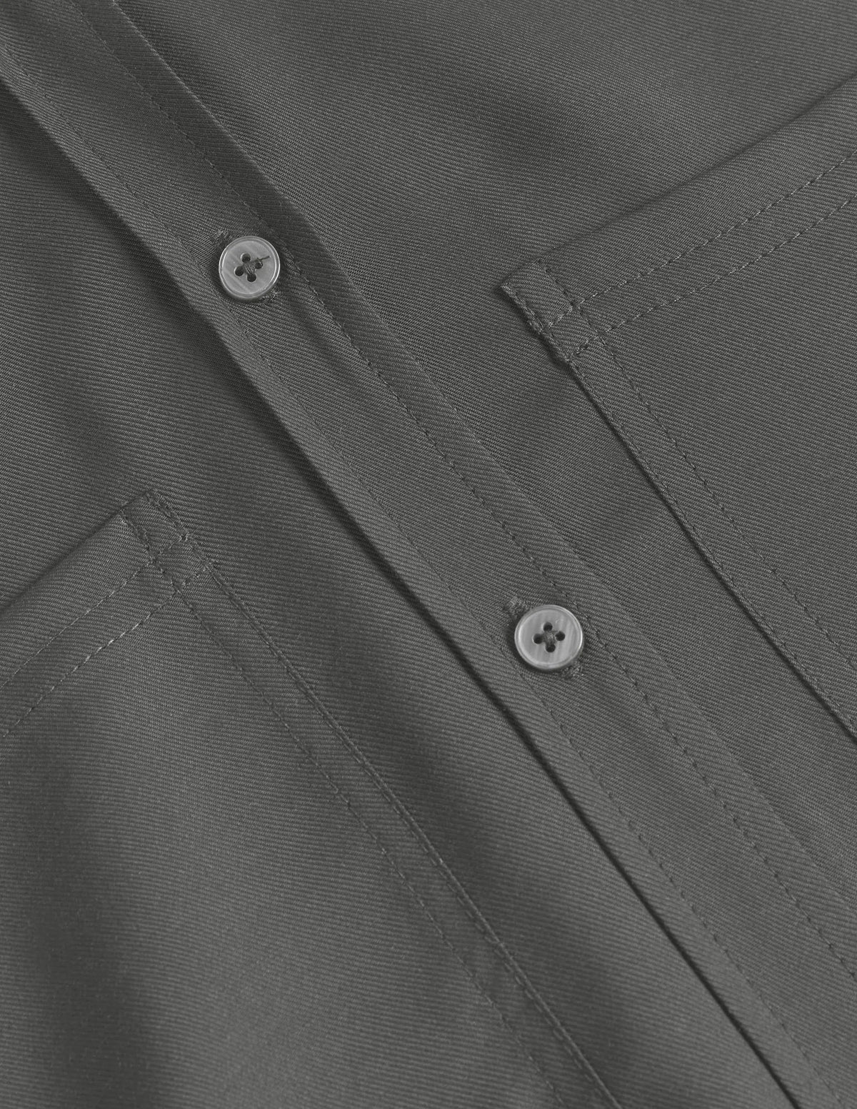 Longline Pocket Detail Shirt-Black