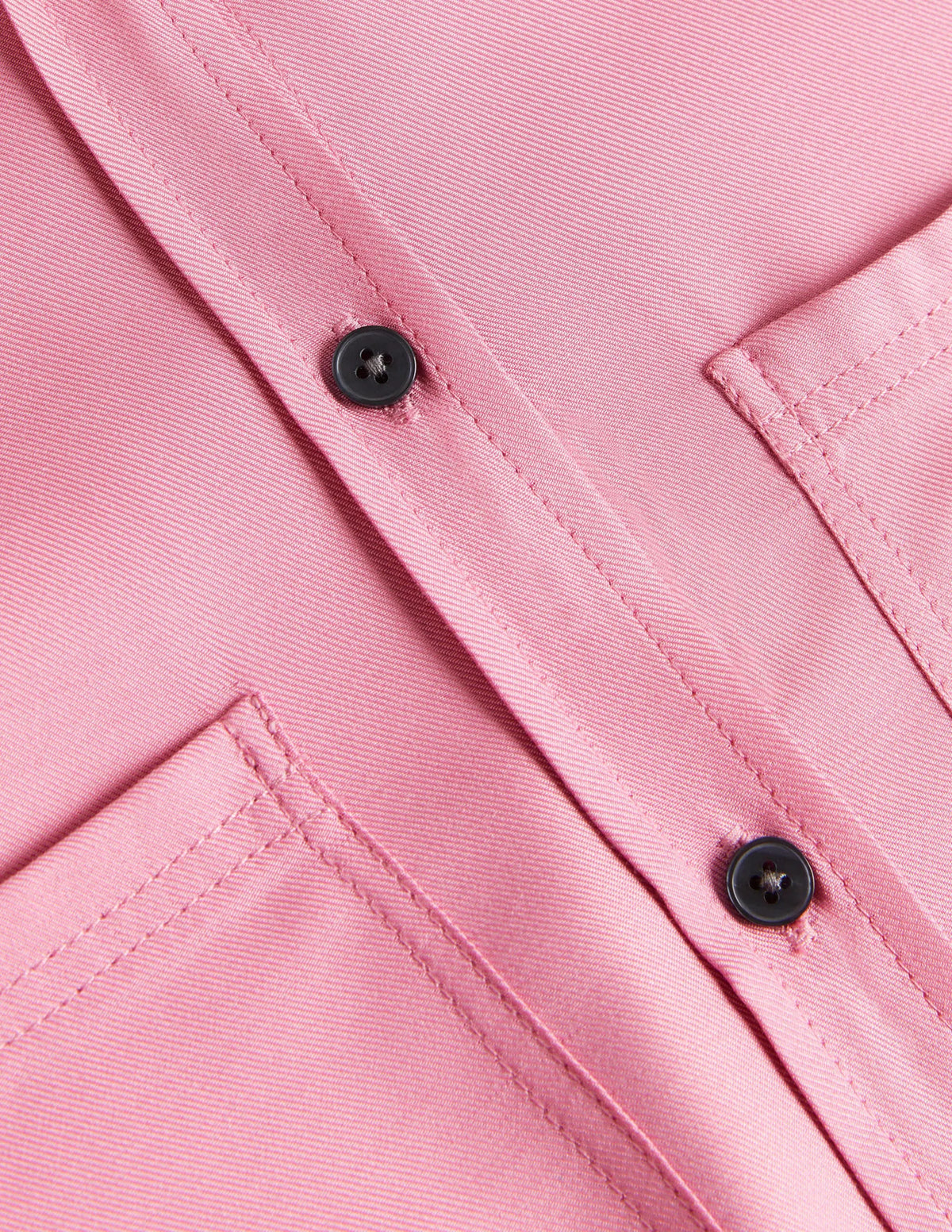 Longline Pocket Detail Shirt-Wild Rose