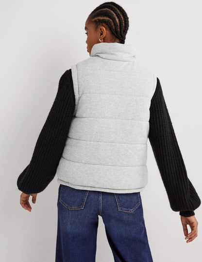 Reversible Vest-Grey Marl with Navy