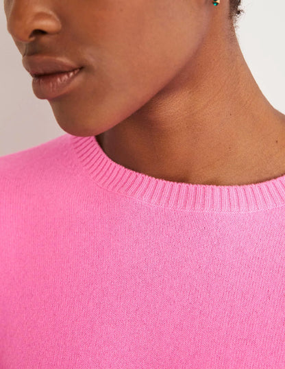 Margot Cashmere Sweater-Pink, Red Ombre