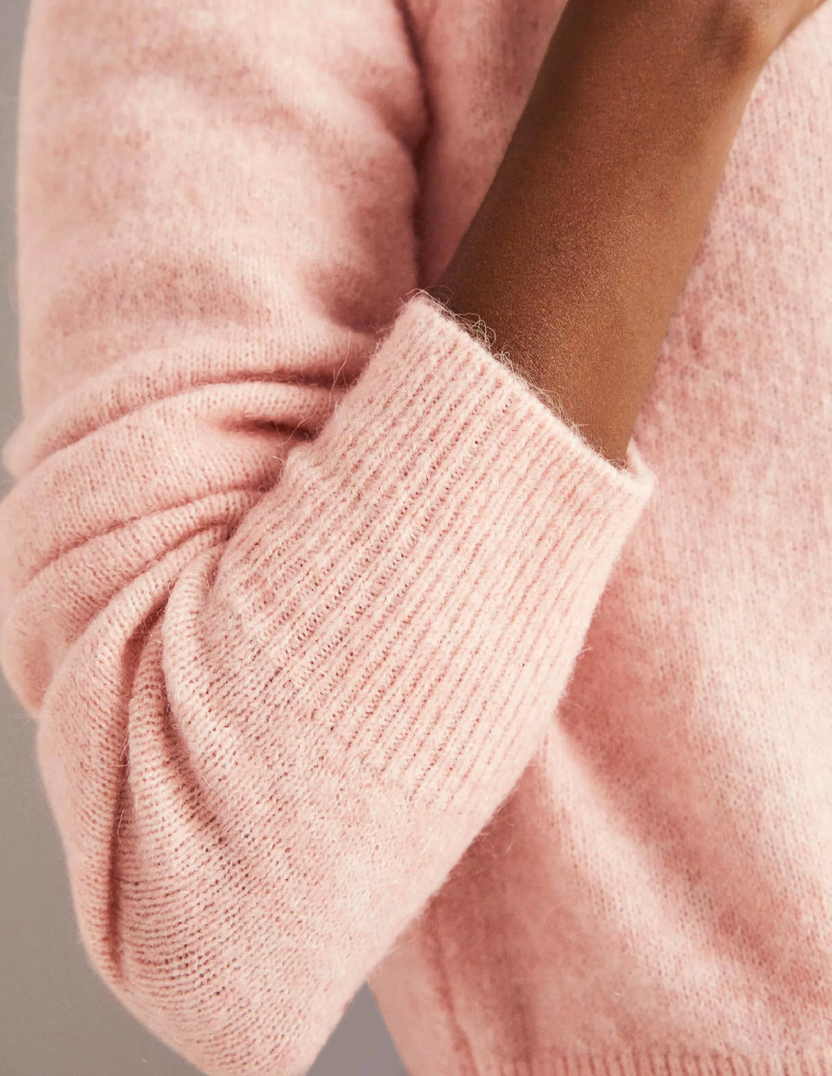 Fluffy Wrap Cardigan-Pink Frosting