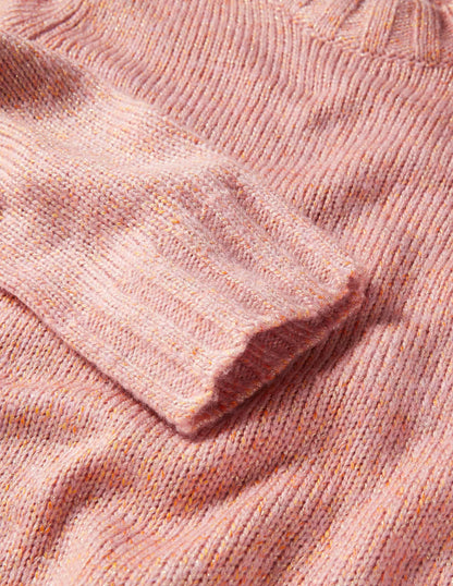 Speckled Fluffy Sweater-Pink Frosting