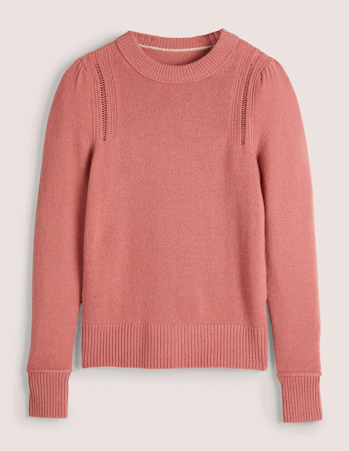 Lofty Cashmere Sweater-Dusty Red Melange