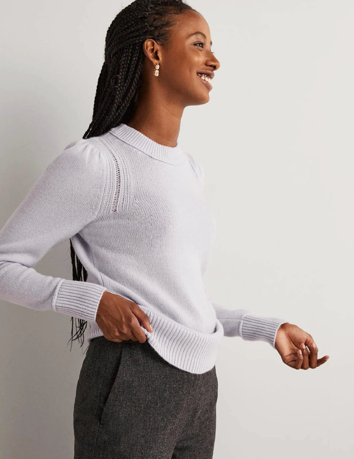 Lofty Cashmere Sweater-Skylight Blue