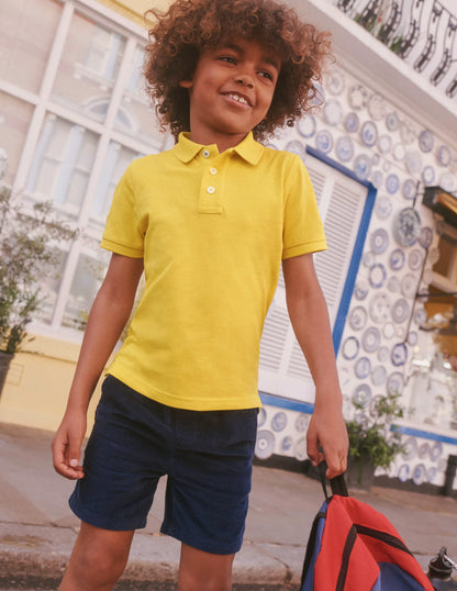 Piqué Polo Shirt-Sweetcorn Yellow