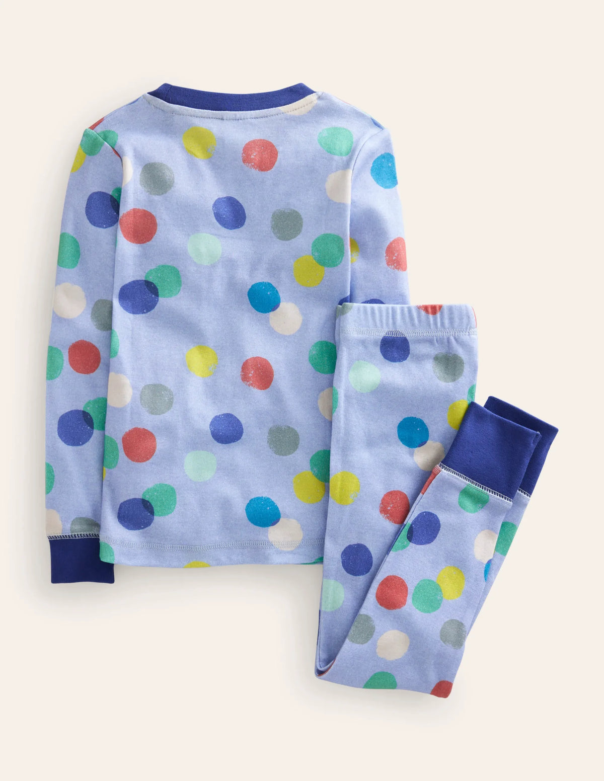 Snug Long John Pajamas-Multi Spot