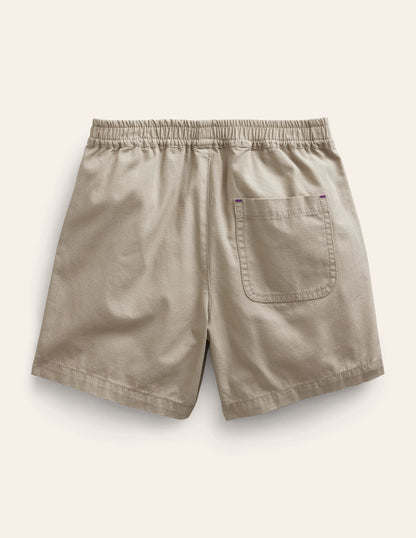 Utility Ripstop Shorts-Stone