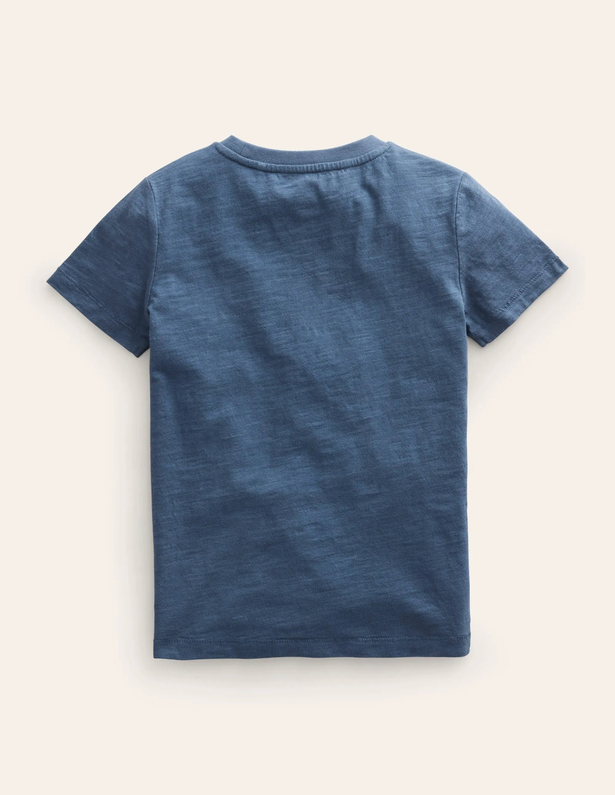 Washed Slub T-shirt-Robot Blue