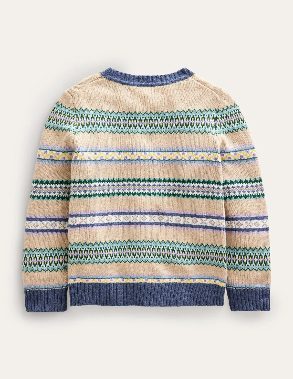 Fair Isle Stripe Crew Sweater-Soft Multi Stripe