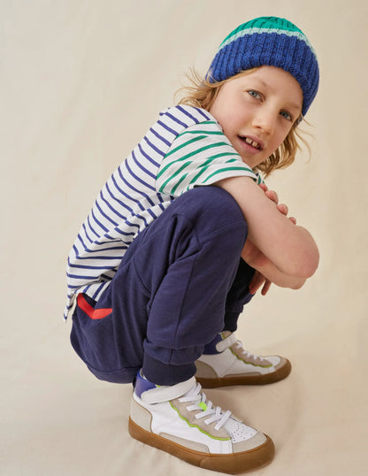 Reinforced Knee Joggers-College Navy
