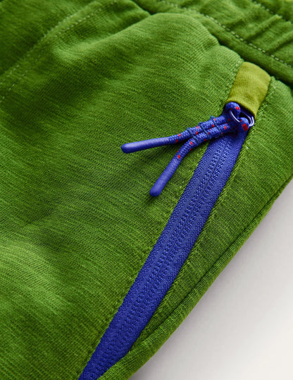 Reinforced Knee Joggers-Pea Green