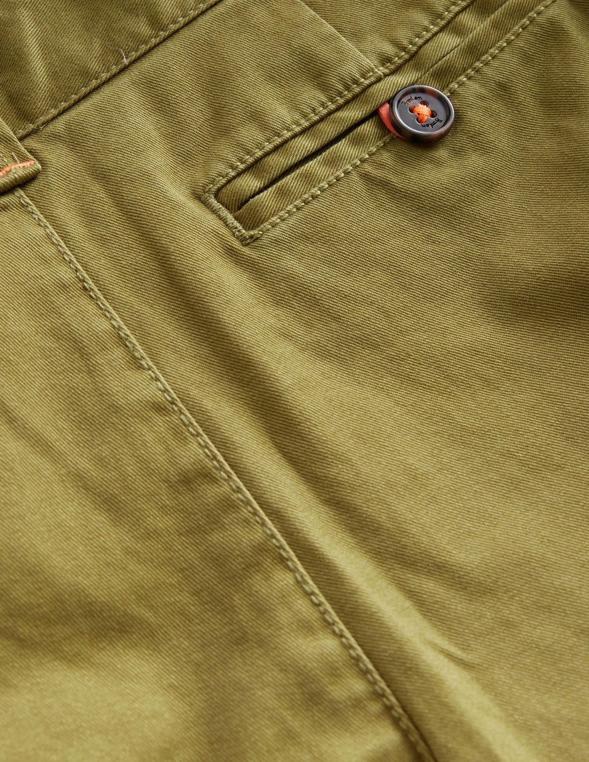 Straight Leg Chinos-Green Olive