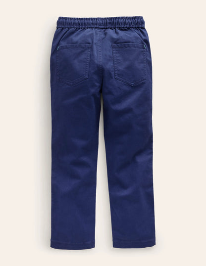 Slim Pull-On Pants-College Navy Cord