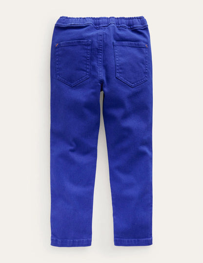 Relaxed Slim Pull-on Pants-Bluing