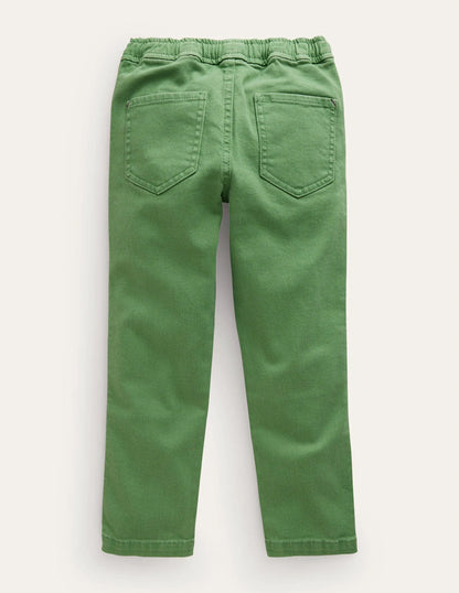 Relaxed Slim Pull-on Pants-Safari Green