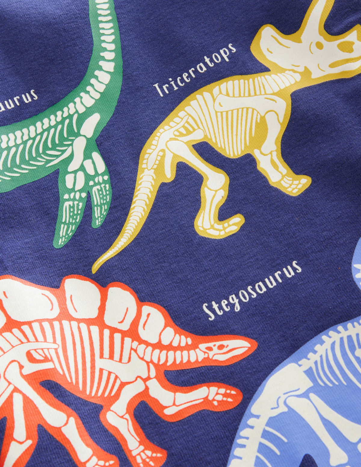 Snug Glow-in-the-dark Pajamas-Bluing Blue Dinosaurs