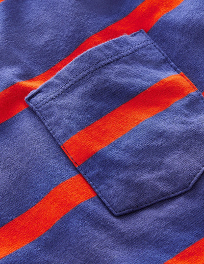 Relaxed T-shirt-Soft Starboard/Mandarin Red