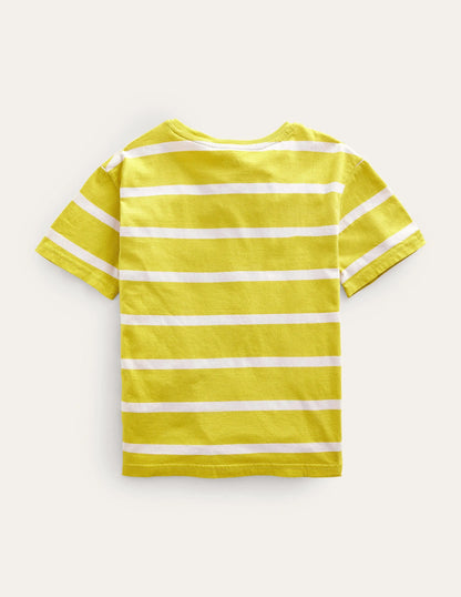 Relaxed T-shirt-Gooseberry Yellow/Vanilla Pod
