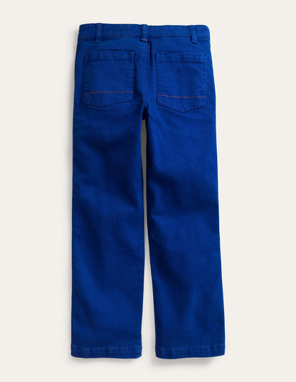Relaxed Pocket Pants-Bluing Blue