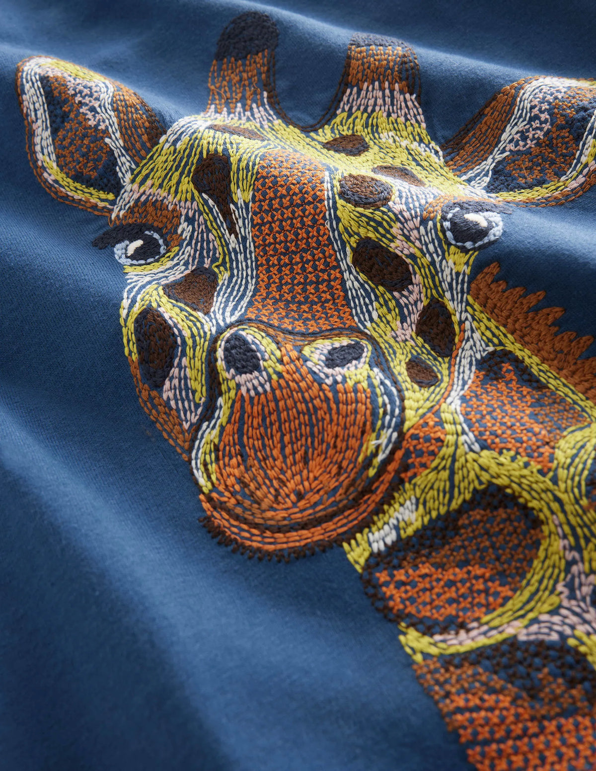 Superstitch T-shirt-Sapphire Blue Giraffe