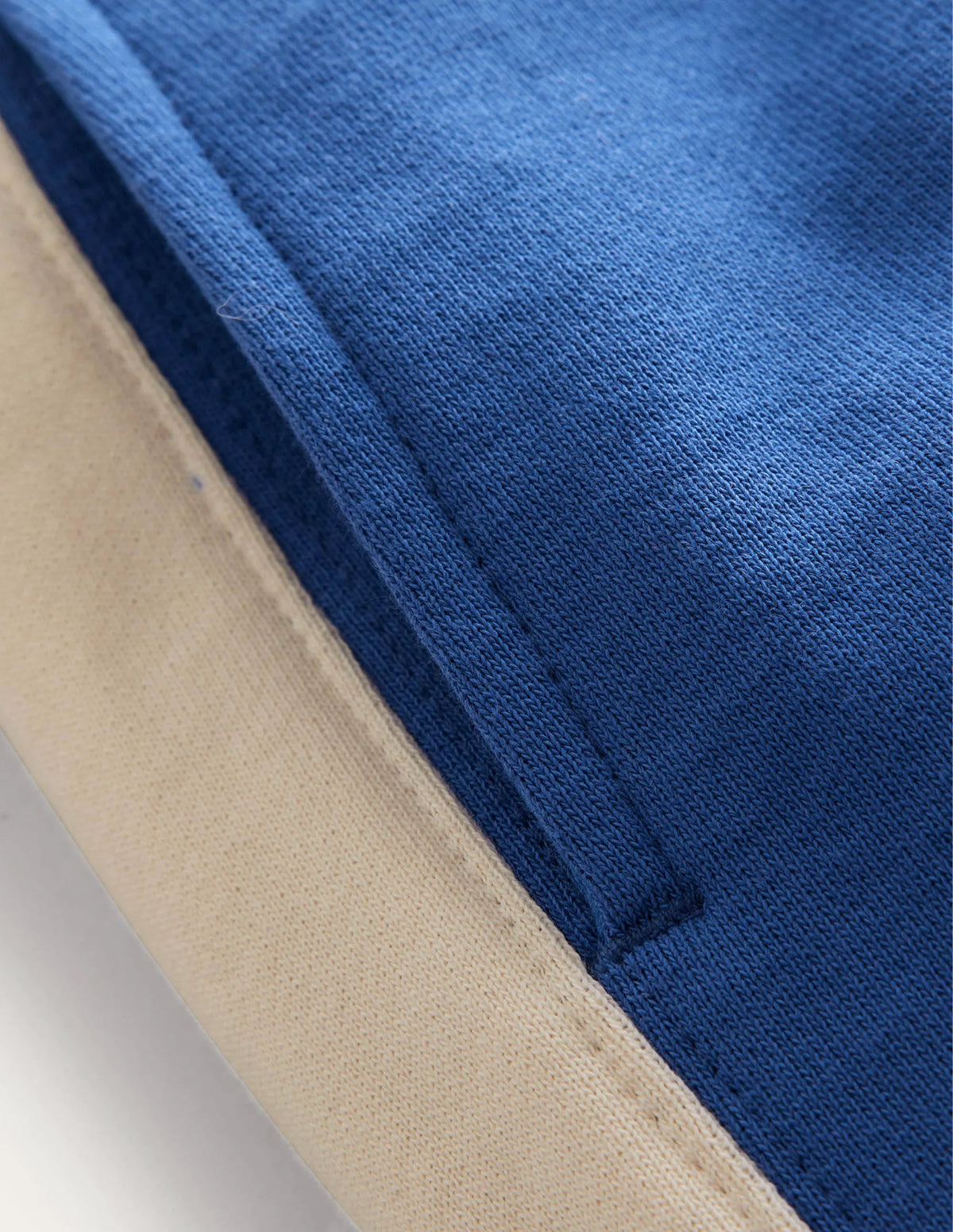 Side Panel Texture Joggers-Bluing Blue
