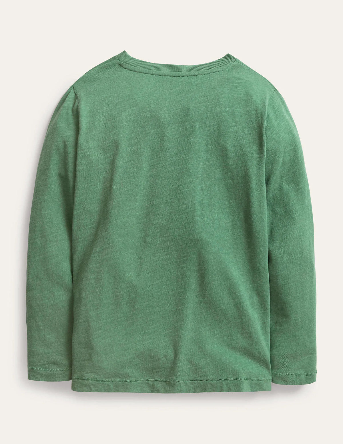 Long-sleeved Washed T-shirt-Rosemary Green