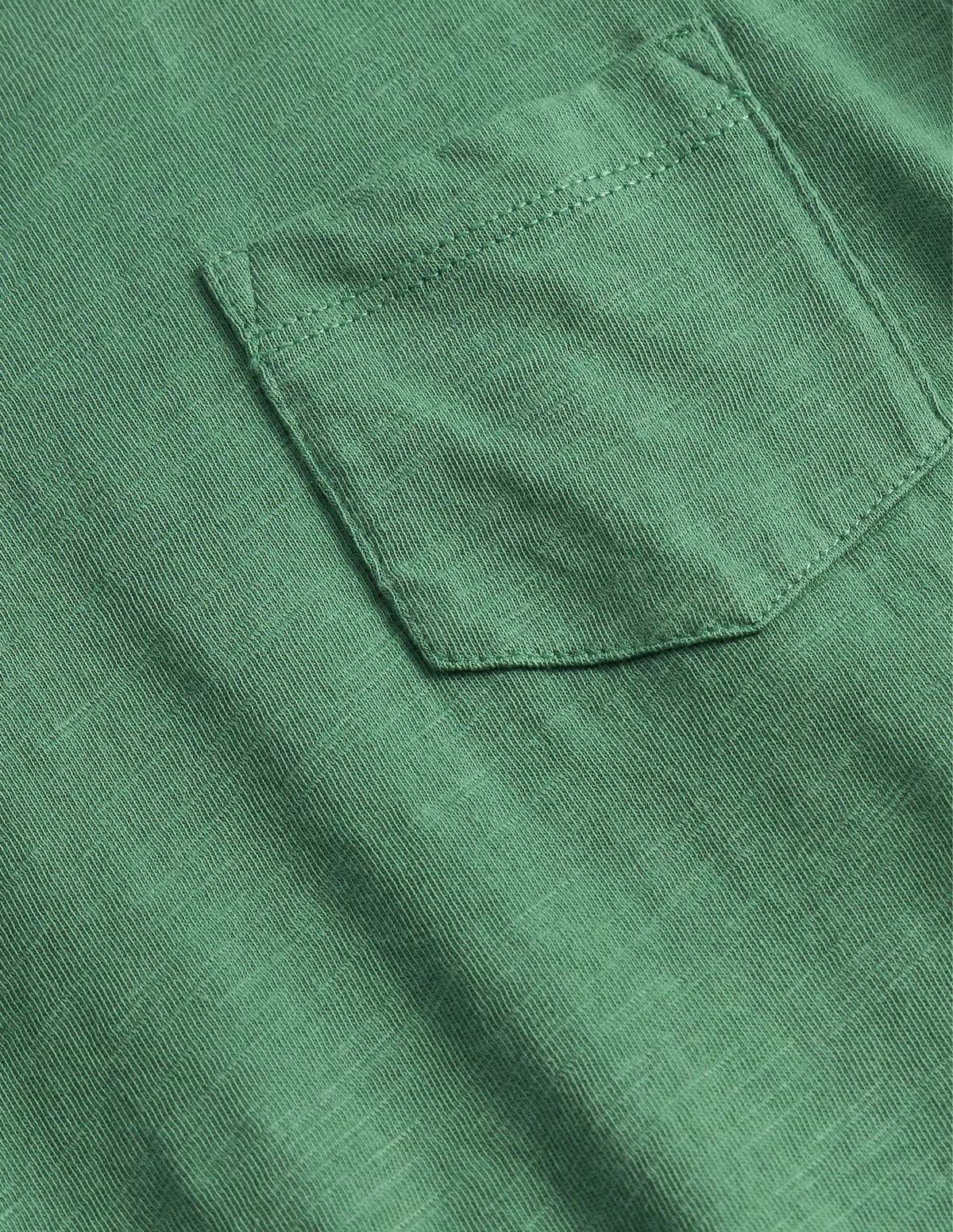 Long-sleeved Washed T-shirt-Rosemary Green