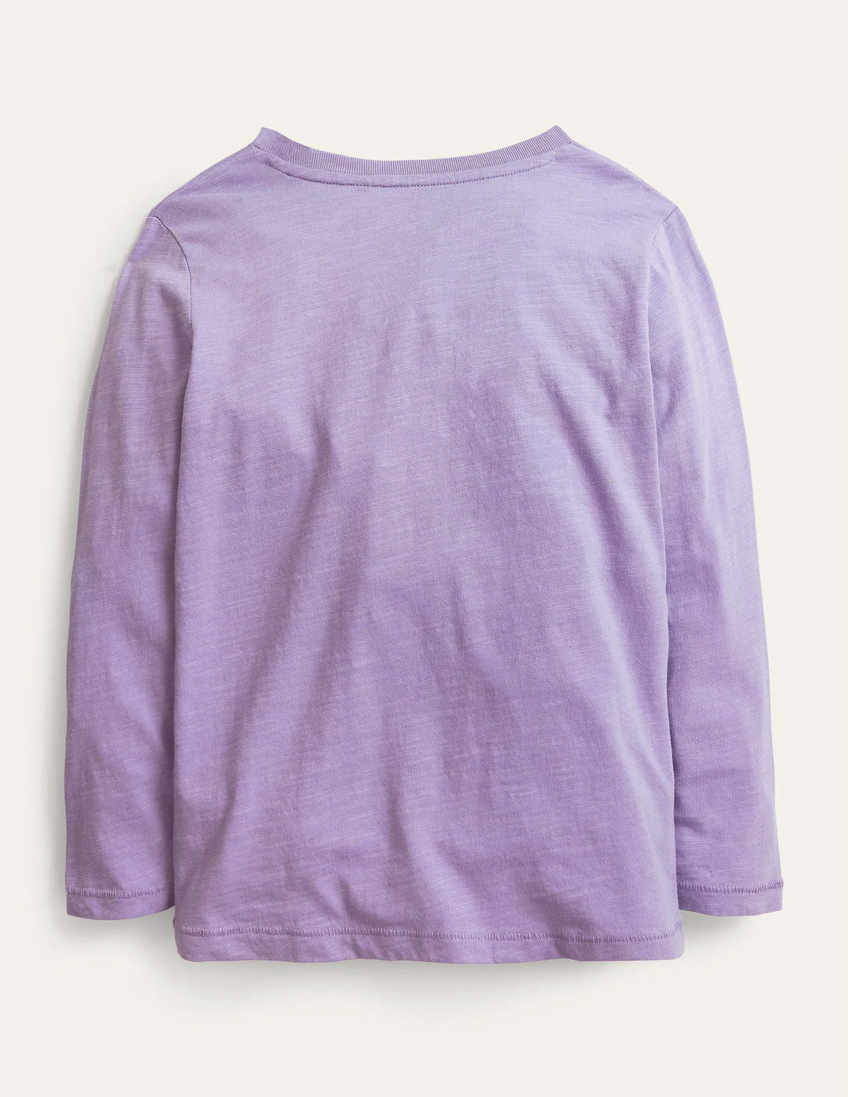 Long-sleeved Washed T-shirt-Misty Lavendar Purple