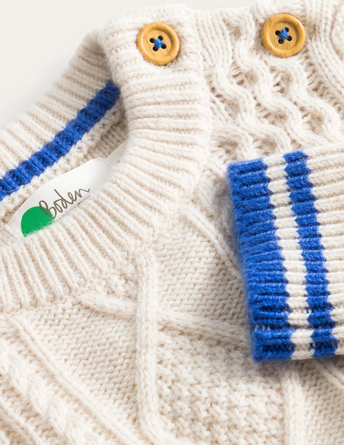 Cable Sweater-Ecru Marl