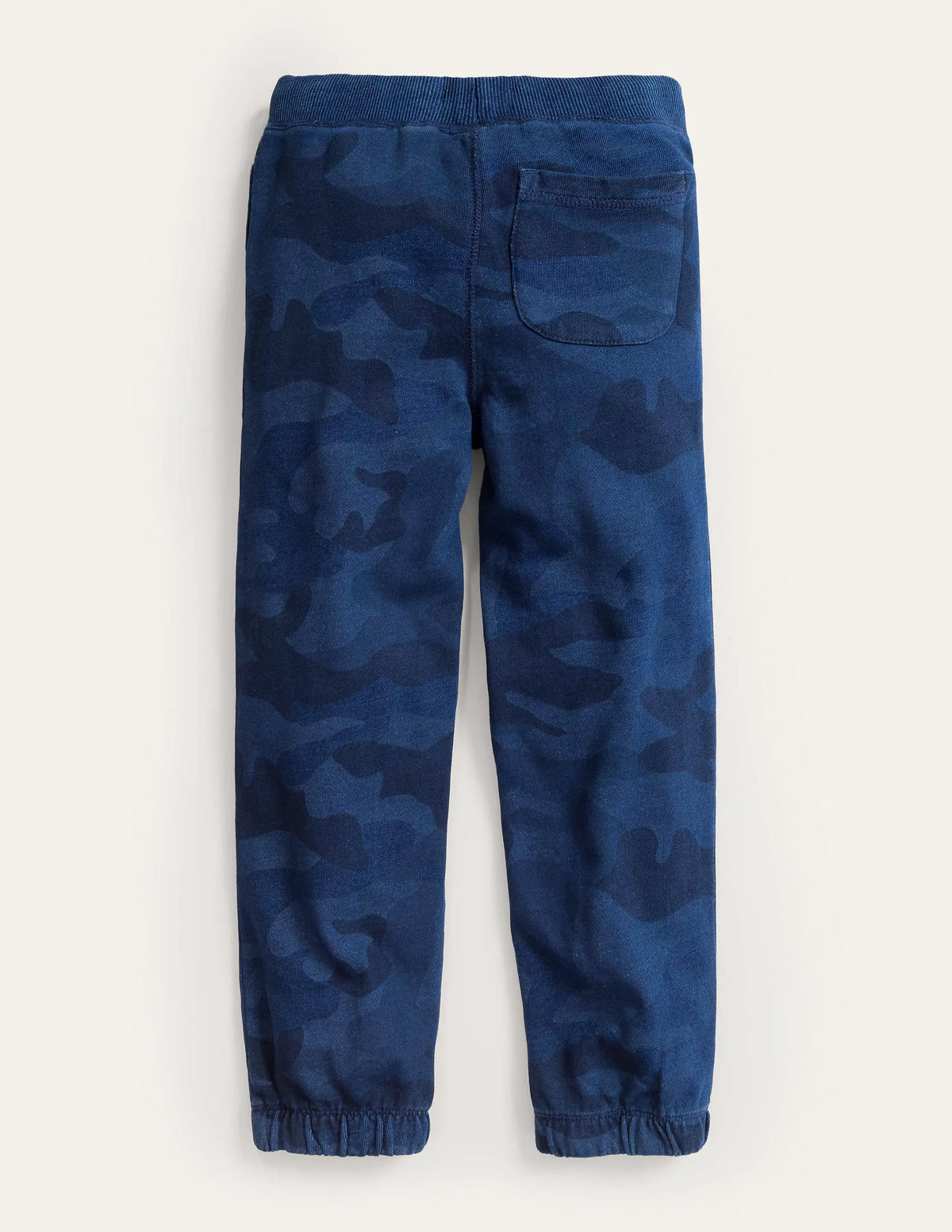 Printed Joggers-Indigo Camo