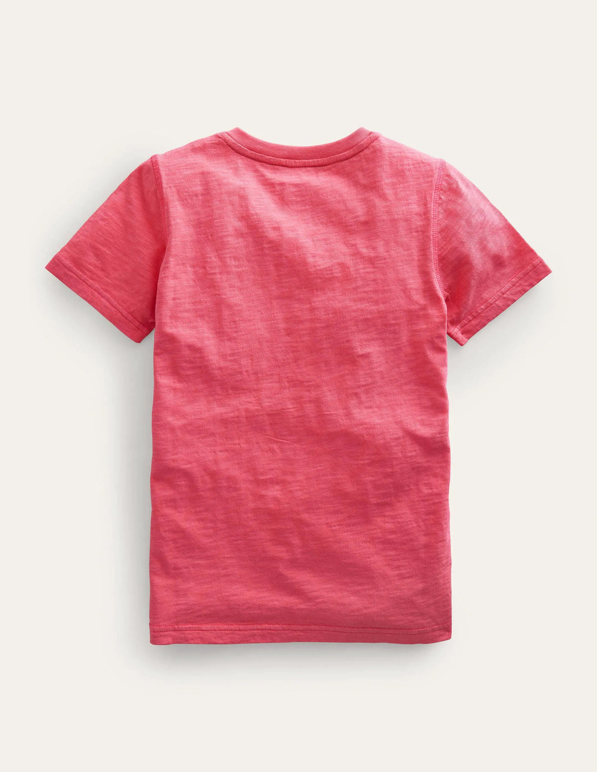 Washed Cotton Henley T-shirt-Lollipop Pink