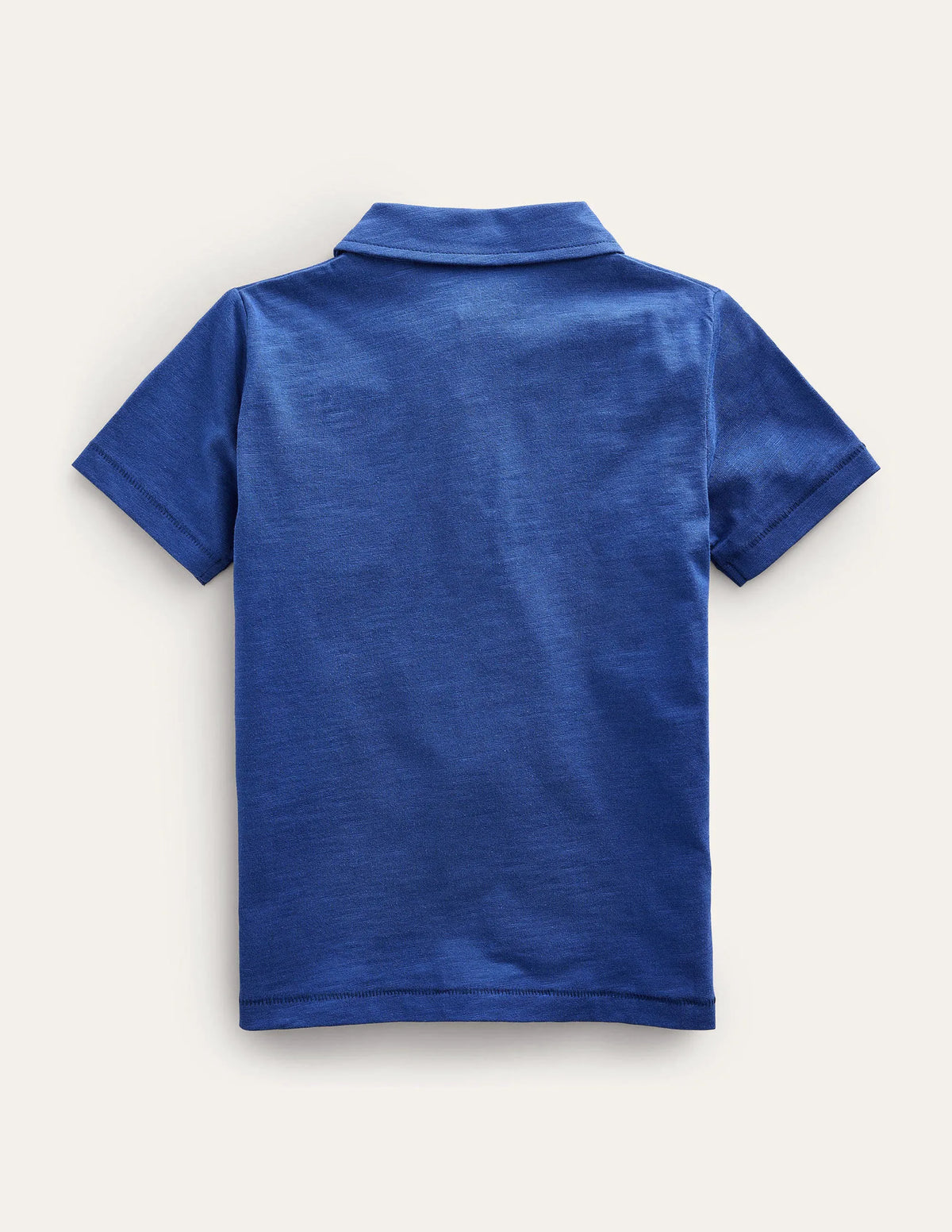 Slub Polo Shirt-Starboard Blue