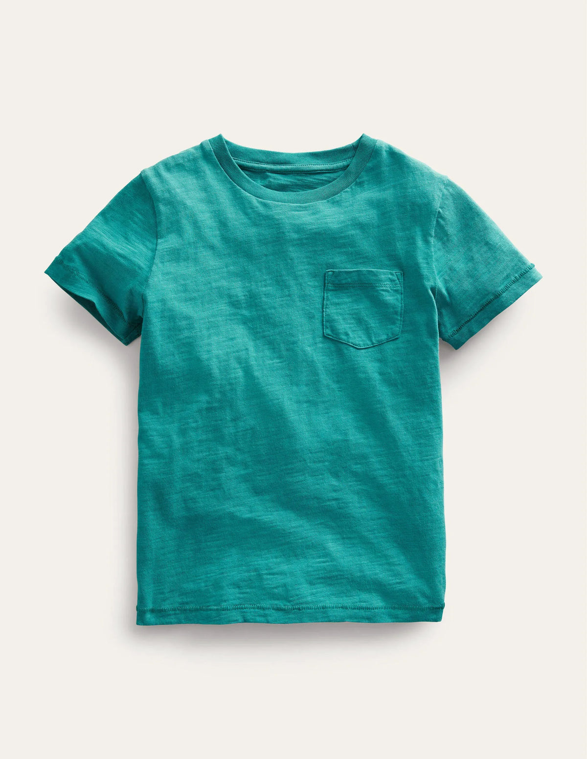 Washed Slub T-shirt-Persian Green