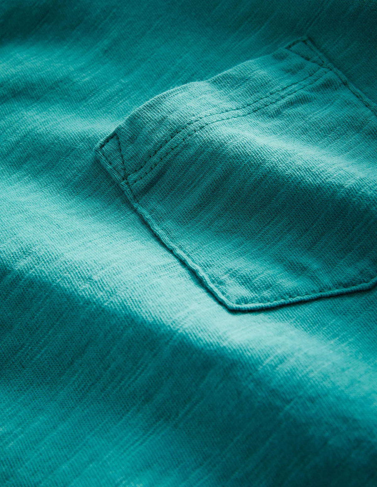 Washed Slub T-shirt-Persian Green
