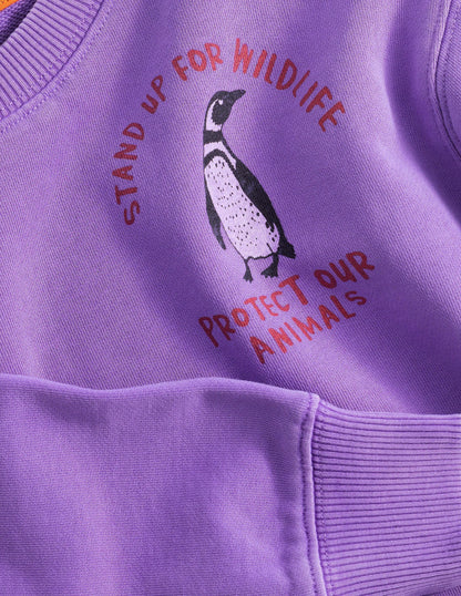 Logo Sweatshirt-Aster Purple