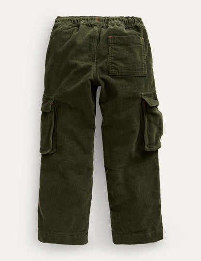 Cord Cargo Pants-Classic Khaki
