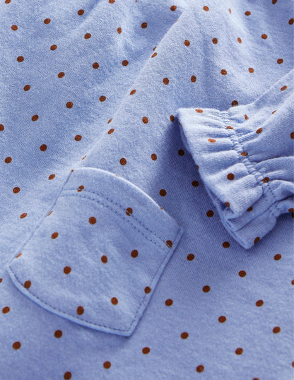 Double Sided Jersey Dress-Brunnera Butterscotch Brown