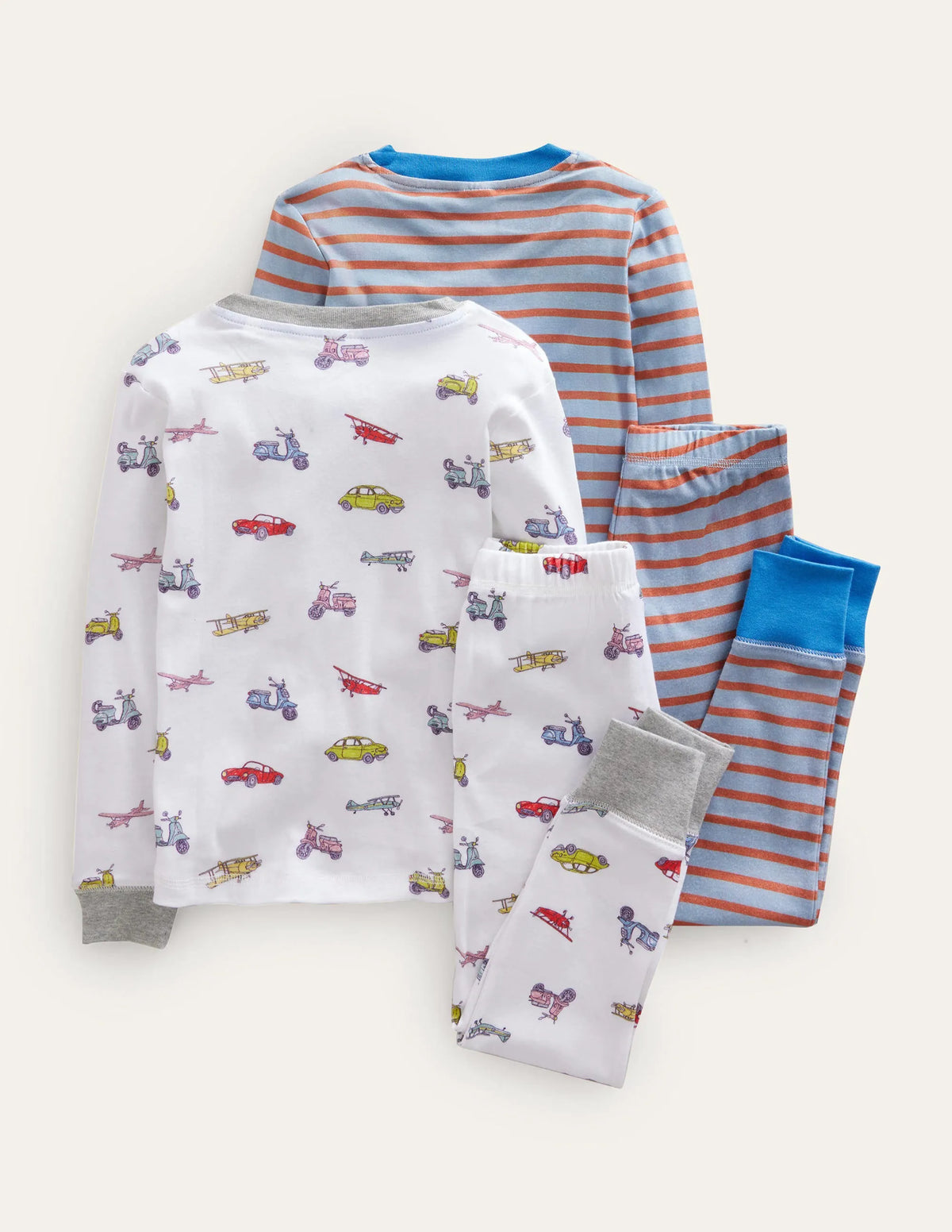 Snug Twin Pack Long Pajamas-Vehicles