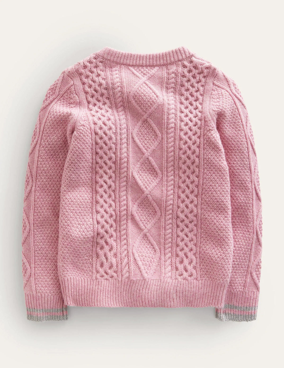Cable Sweater-Winsome Orchid