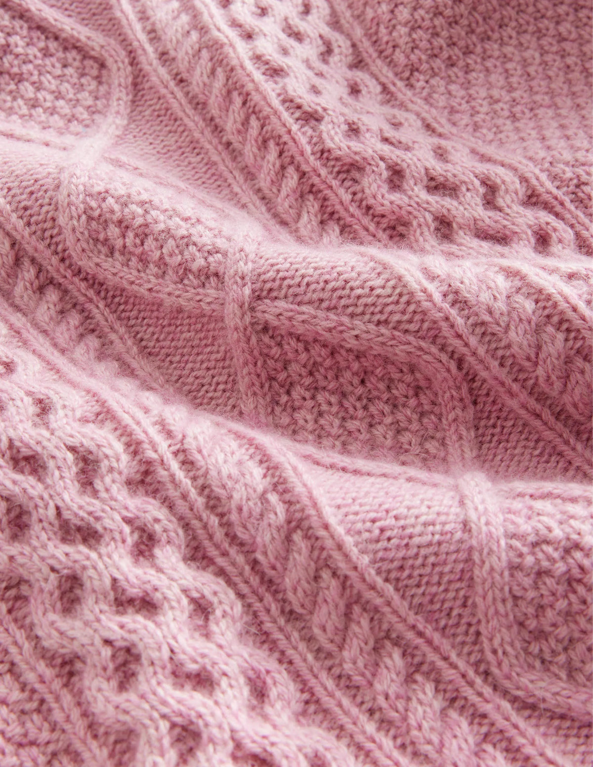 Cable Sweater-Winsome Orchid