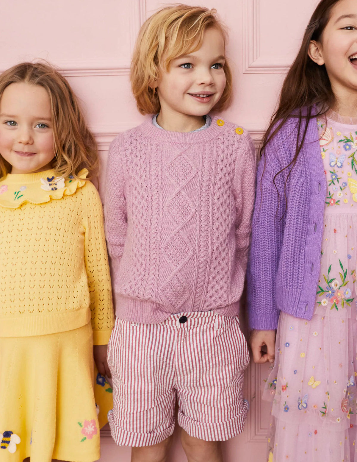 Cable Sweater-Winsome Orchid