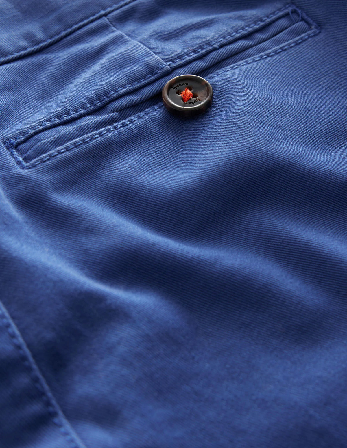 Chino Stretch Pants-Washed Brilliant Blue
