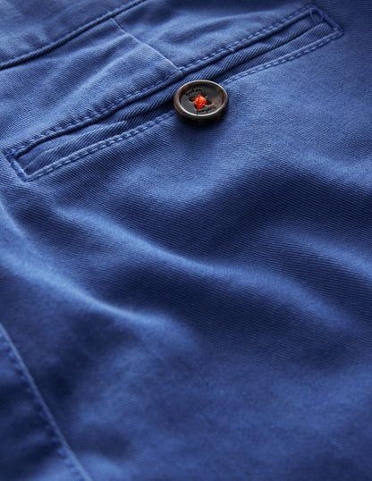 Chino Stretch Pants-Washed Brilliant Blue