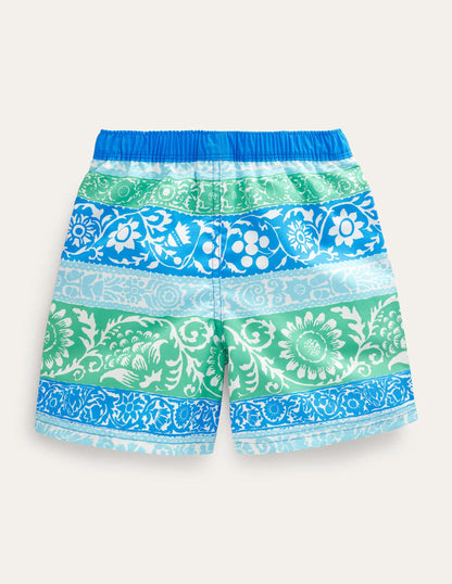 Swim Shorts-Multi Colour Stripe