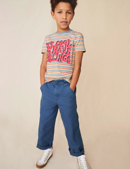 Canvas Carpenter Pants-Robot Blue
